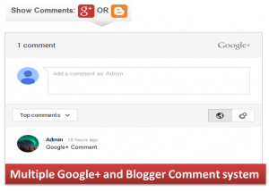 Google+ on Blogger Comments