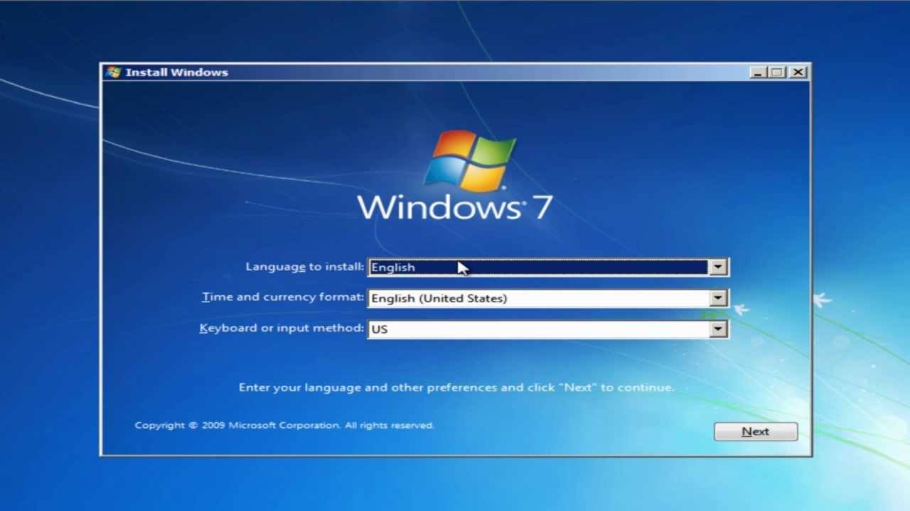 How To Install Windows 7 From A Flash Drive 4217